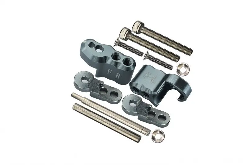 Traxxas X-Maxx 4X4 Aluminum Front Adjustable Shock Mount - 1 Set Gray Silver 1