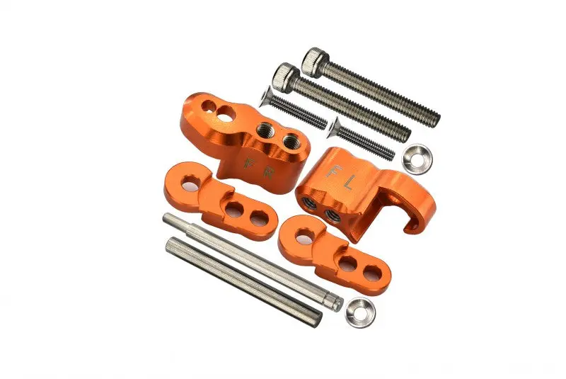 Traxxas X-Maxx 4X4 Aluminum Front Adjustable Shock Mount - 1 Set Orange 1