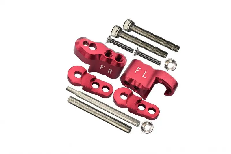 Traxxas X-Maxx 4X4 Aluminum Front Adjustable Shock Mount - 1 Set Red 1