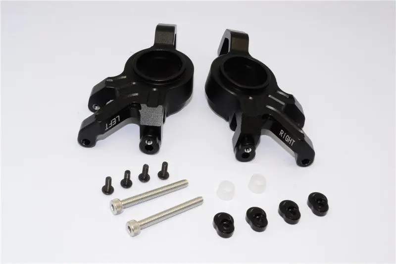 Traxxas X-Maxx 4X4 Aluminum Front Knuckle Arms - 1Pr Black 1