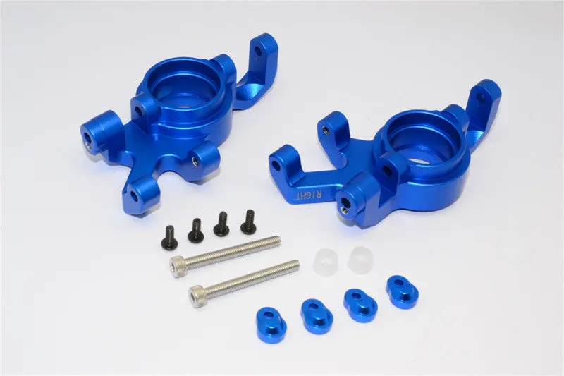 Traxxas X-Maxx 4X4 Aluminum Front Knuckle Arms - 1Pr Blue 1