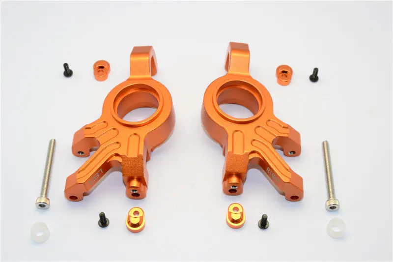 Traxxas X-Maxx 4X4 Aluminum Front Knuckle Arms - 1Pr Orange 1