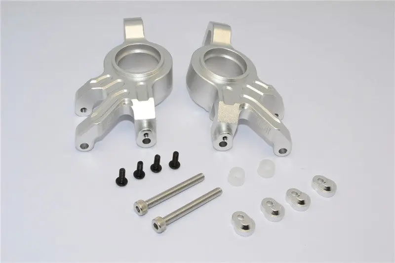 Traxxas X-Maxx 4X4 Aluminum Front Knuckle Arms - 1Pr Silver 1