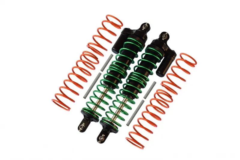 Traxxas X-Maxx 4X4 Aluminum Front/Rear Adjustable Spring Shocks - 1Pr Black 1