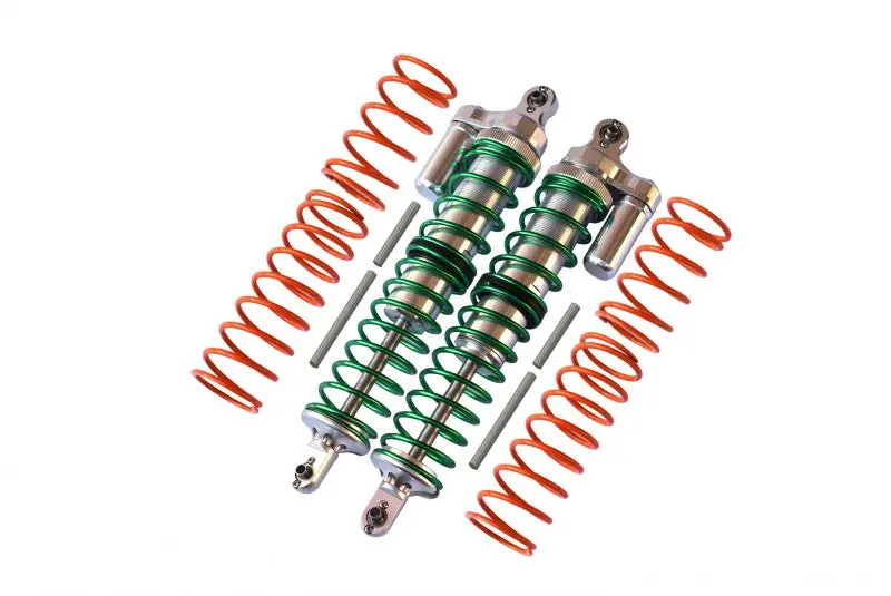 Traxxas X-Maxx 4X4 Aluminum Front/Rear Adjustable Spring Shocks - 1Pr Silver 1
