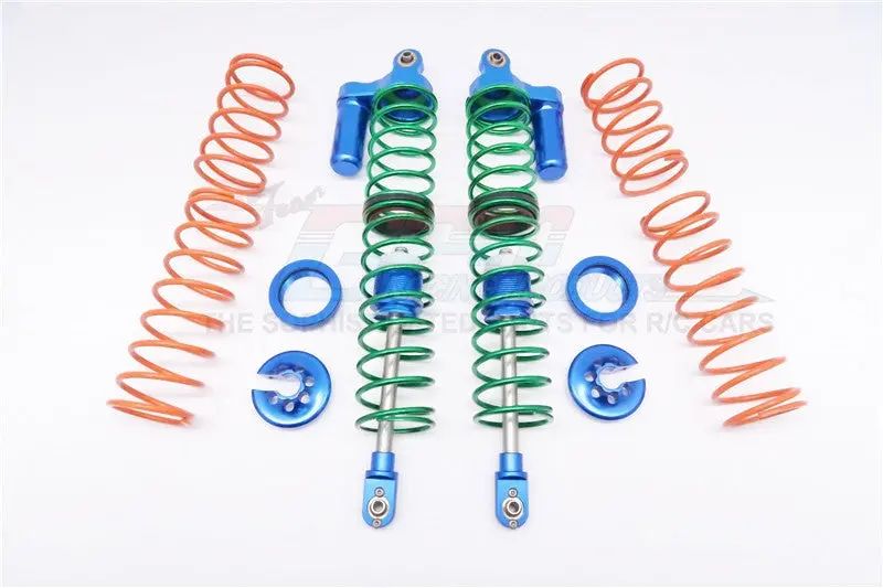 Traxxas X-Maxx 4X4 Aluminum Front/Rear L-Shape Damper Components - 1 Set Blue 1