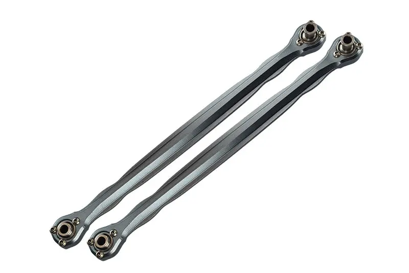 Traxxas X-Maxx 4X4 Aluminum Front Steering Rod - 1Pr Gray Silver 1