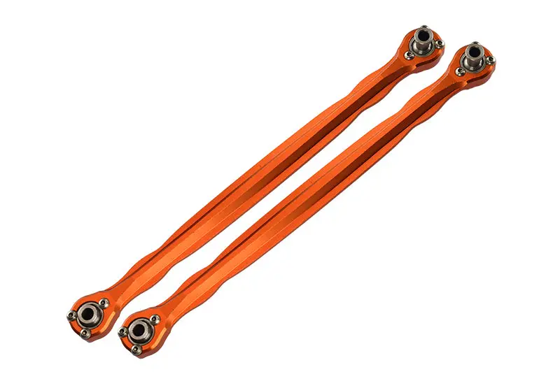 Traxxas X-Maxx 4X4 Aluminum Front Steering Rod - 1Pr Orange 1