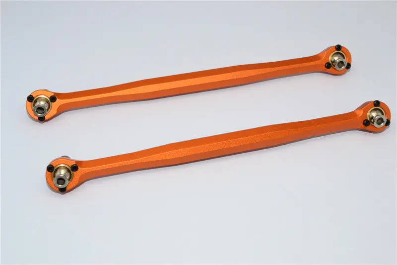 Traxxas X-Maxx 4X4 Aluminum Front Steering Rod - 1Pr Orange 1