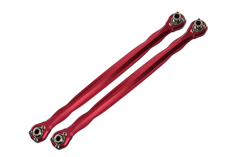 Traxxas X-Maxx 4X4 Aluminum Front Steering Rod - 1Pr Red 1