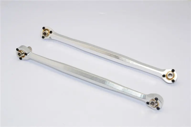 Traxxas X-Maxx 4X4 Aluminum Front Steering Rod - 1Pr Silver 1