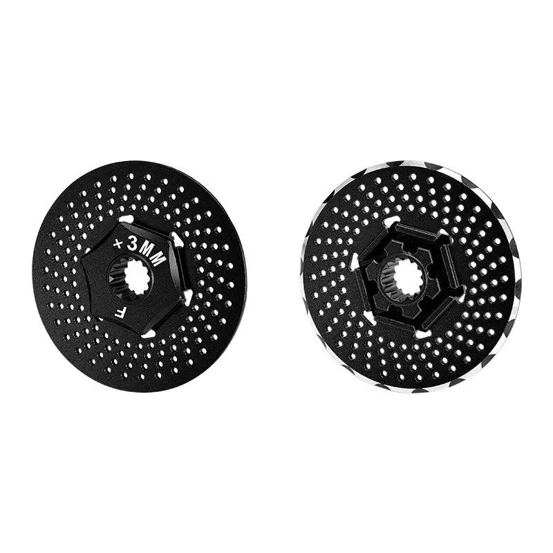 Traxxas X-Maxx 4X4 Aluminum Front Wheel Hex Claw +3Mm With Brake Disk - 2Pcs Black 1