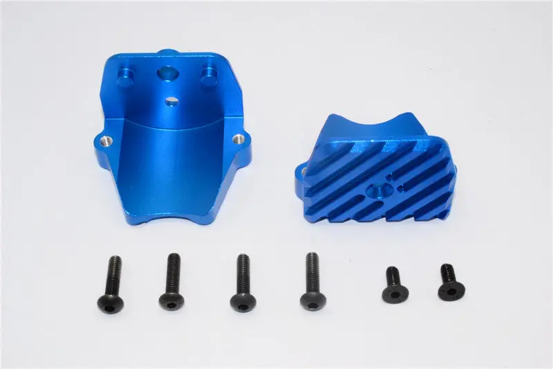 Traxxas X-Maxx 4X4 Aluminum Motor Heatsink Mount - 1 Set Blue 1