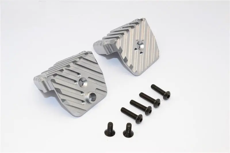 Traxxas X-Maxx 4X4 Aluminum Motor Heatsink Mount - 1 Set Gray Silver 1