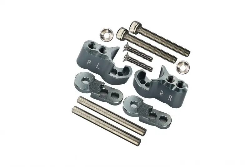 Traxxas X-Maxx 4X4 Aluminum Rear Adjustable Shock Mount - 1 Set Gray Silver 1