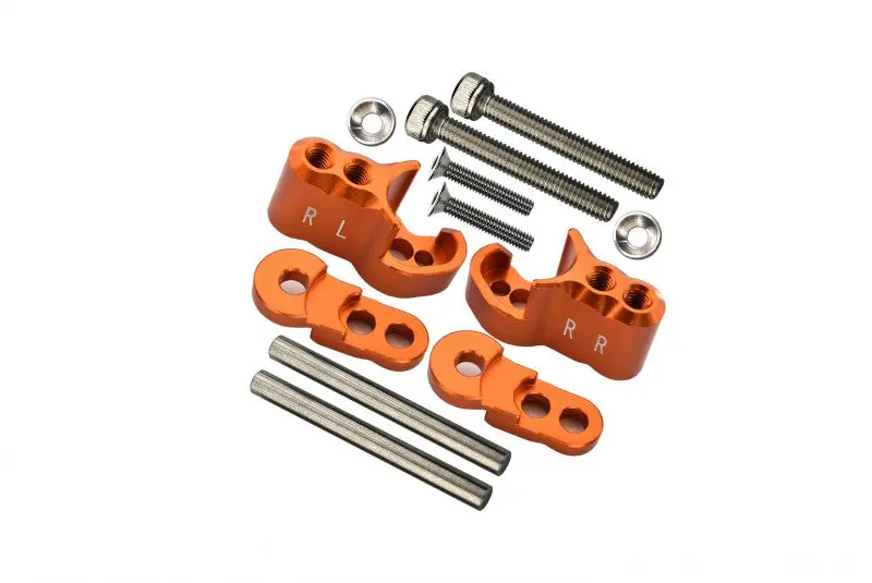 Traxxas X-Maxx 4X4 Aluminum Rear Adjustable Shock Mount - 1 Set Orange 1