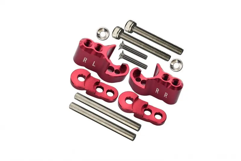 Traxxas X-Maxx 4X4 Aluminum Rear Adjustable Shock Mount - 1 Set Red 1