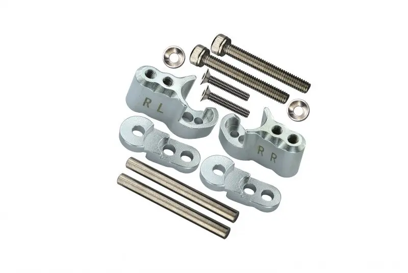 Traxxas X-Maxx 4X4 Aluminum Rear Adjustable Shock Mount - 1 Set Silver 1