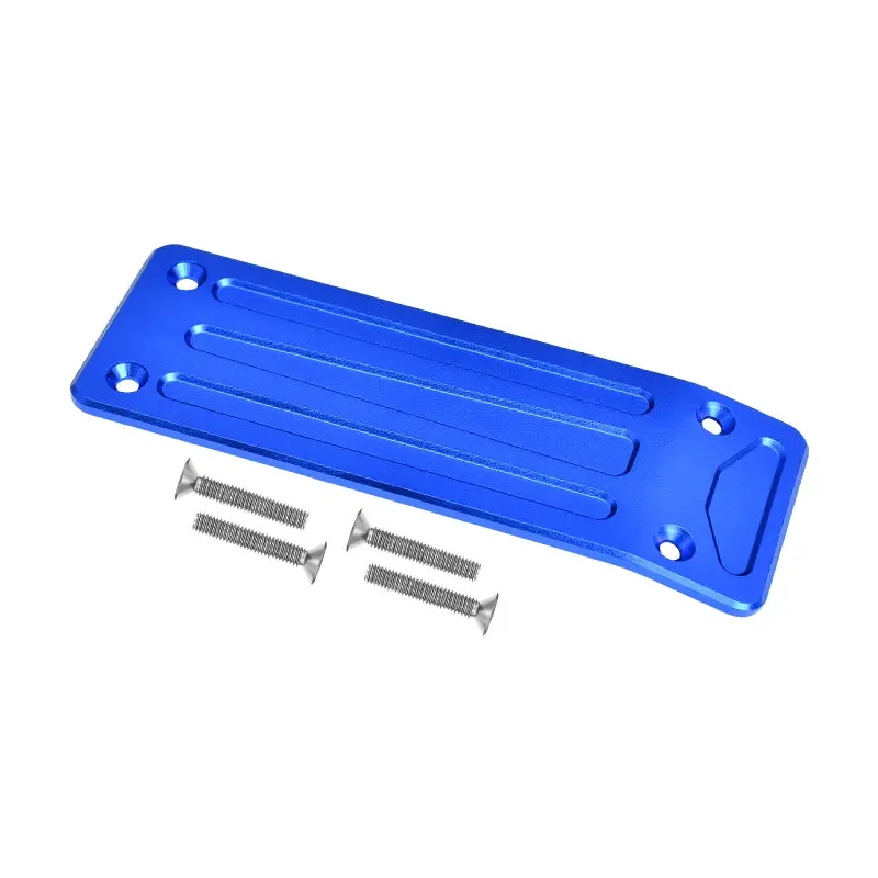 Traxxas X-Maxx 4X4 Aluminum Rear Skid Plate - 1Pc Set Blue 1