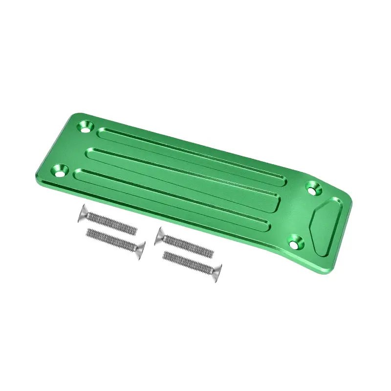 Traxxas X-Maxx 4X4 Aluminum Rear Skid Plate - 1Pc Set Green 1