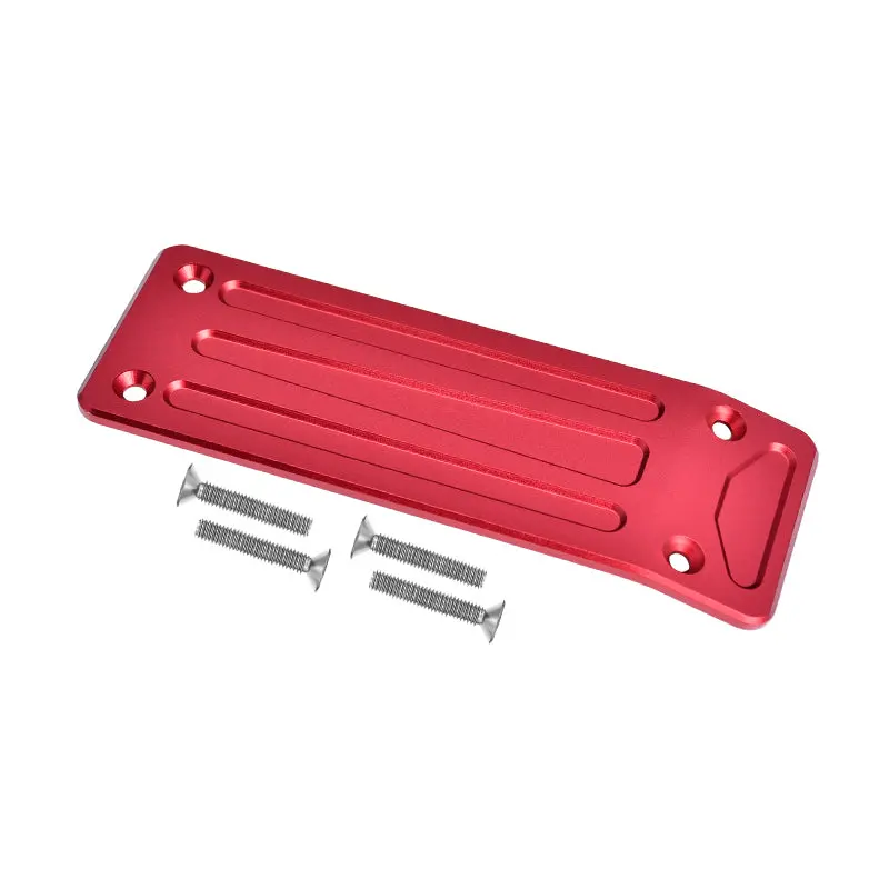 Traxxas X-Maxx 4X4 Aluminum Rear Skid Plate - 1Pc Set Red 1