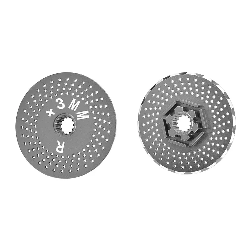 Traxxas X-Maxx 4X4 Aluminum Rear Wheel Hex Claw +3Mm With Brake Disk-2Pcs? Gray Silver 1