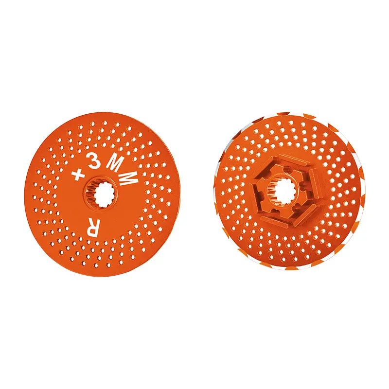 Traxxas X-Maxx 4X4 Aluminum Rear Wheel Hex Claw +3Mm With Brake Disk-2Pcs? Orange 1