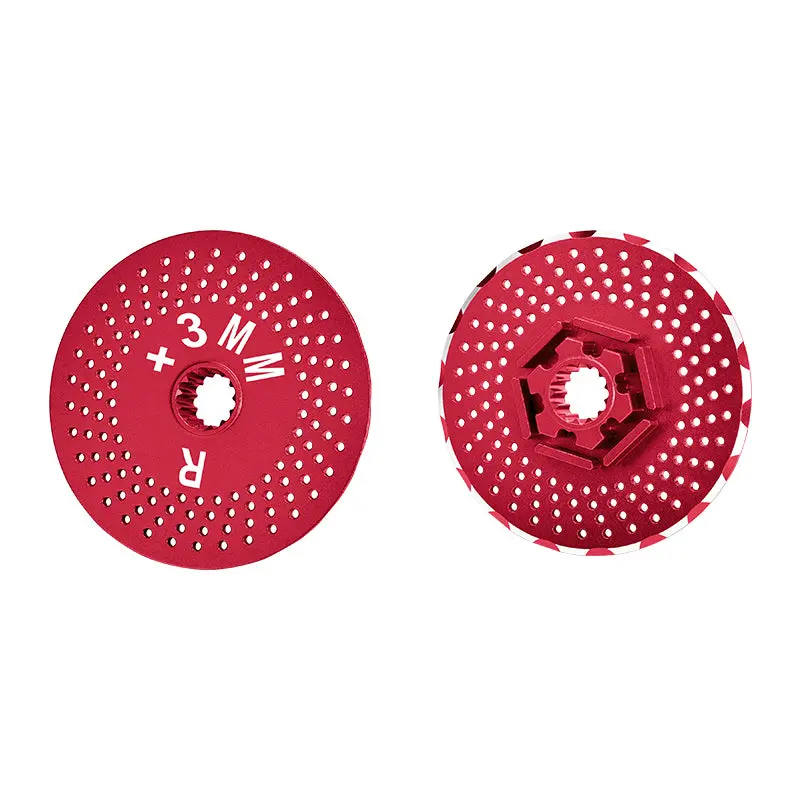 Traxxas X-Maxx 4X4 Aluminum Rear Wheel Hex Claw +3Mm With Brake Disk - 2Pcs? Red 1