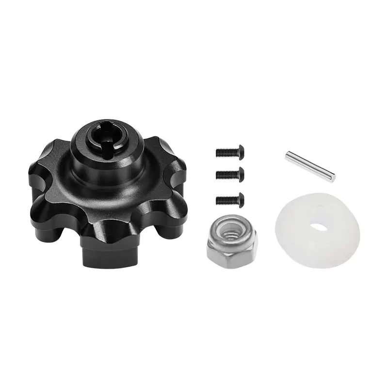 Traxxas X-Maxx 4X4 Aluminum Spur Gear Adapter - 1Pc Set Black 1