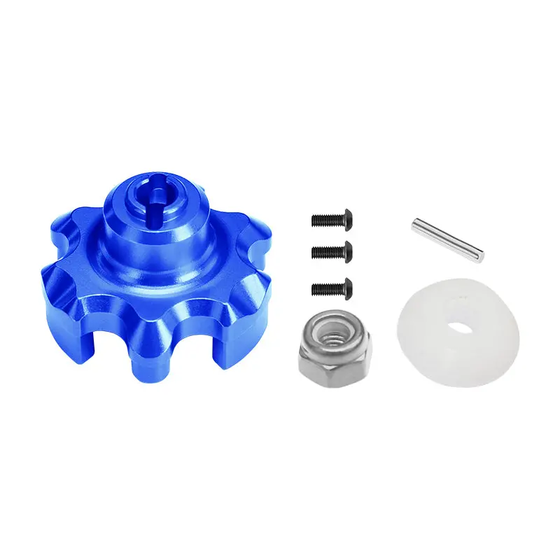 Traxxas X-Maxx 4X4 Aluminum Spur Gear Adapter - 1Pc Set Blue 1