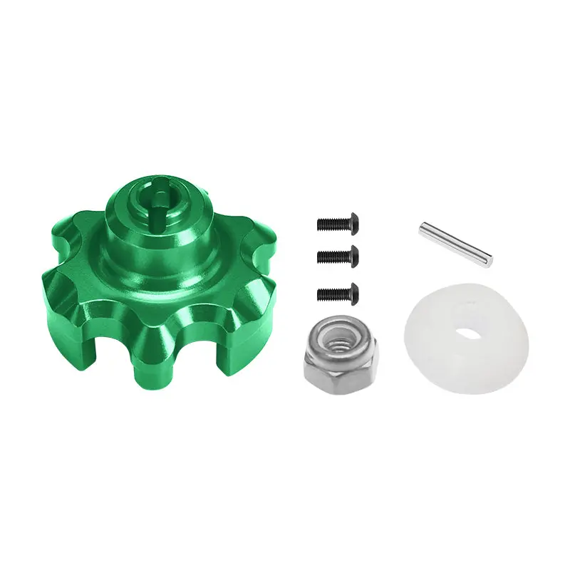 Traxxas X-Maxx 4X4 Aluminum Spur Gear Adapter - 1Pc Set Green 1