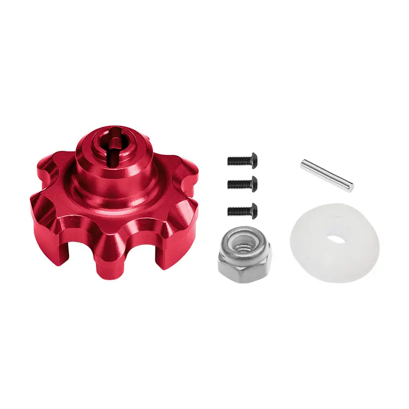 Traxxas X-Maxx 4X4 Aluminum Spur Gear Adapter - 1Pc Set Red 1
