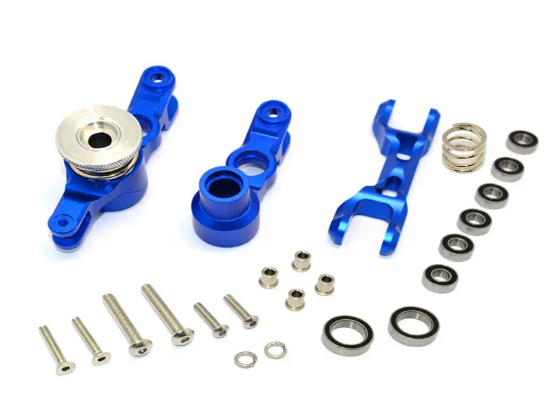 Traxxas X-Maxx 4X4 Aluminum Steering Assembly - 1 Set Blue 1