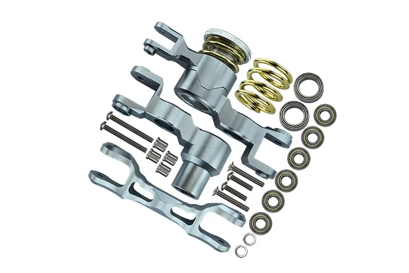 Traxxas X-Maxx 4X4 Aluminum Steering Assembly - 1 Set Gray Silver 1