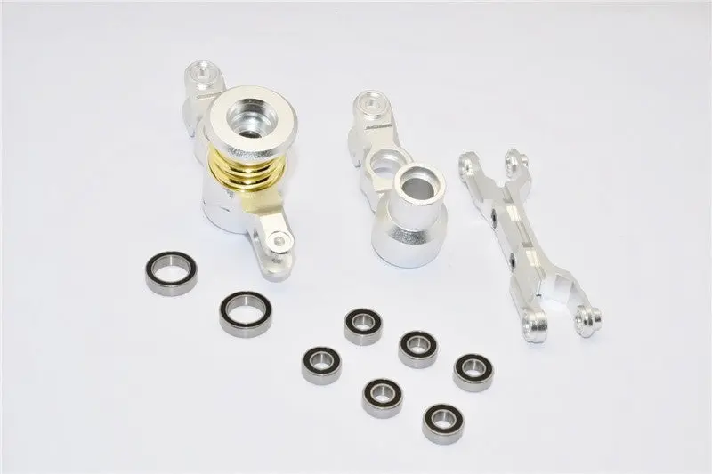 Traxxas X-Maxx 4X4 Aluminum Steering Assembly - 1 Set Silver 1