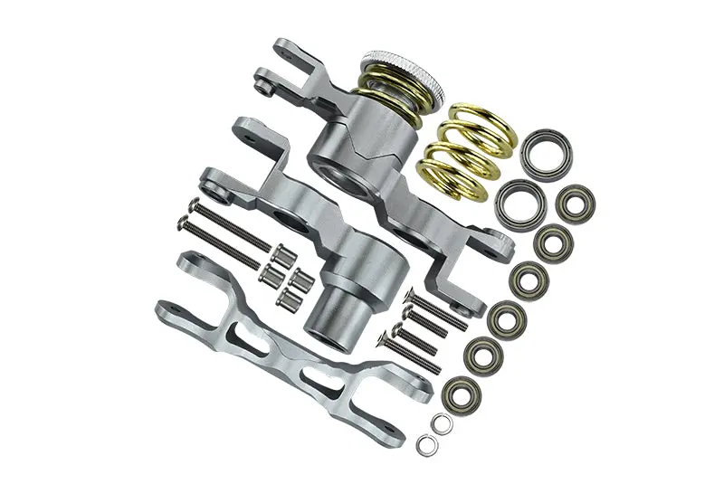 Traxxas X-Maxx 4X4 Aluminum Steering Assembly - 1 Set Silver 1