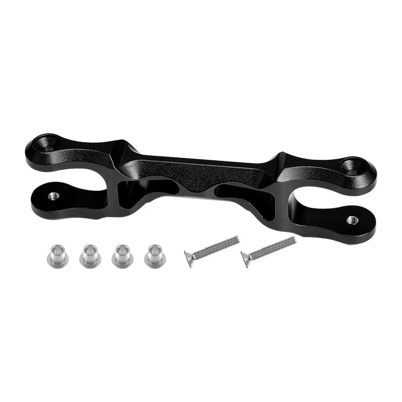 Traxxas X-Maxx 4X4 Aluminum Steering Bellcrank Support - 1Pc Black 1