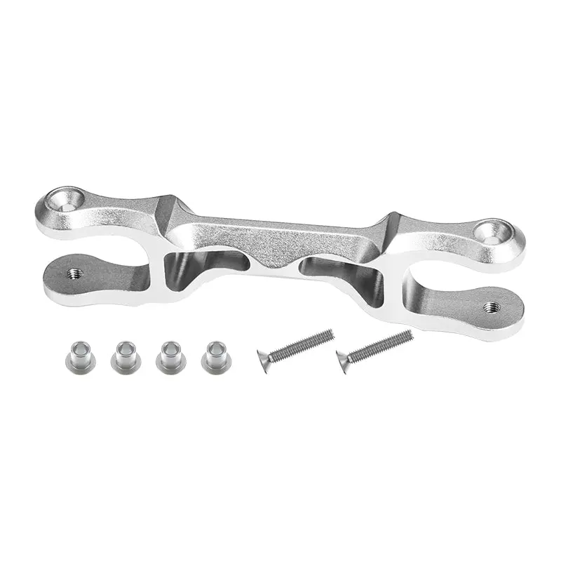 Traxxas X-Maxx 4X4 Aluminum Steering Bellcrank Support - 1Pc Silver 1