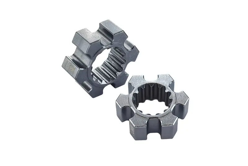 Traxxas X-Maxx 4X4 Aluminum Wheel Hex (10Mm Thickness) - 2Pcs Gray Silver 1