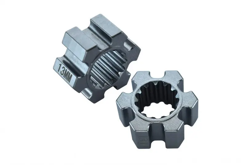 Traxxas X-Maxx 4X4 Aluminum Wheel Hex (13Mm Thickness) - 2Pcs Gray Silver 1