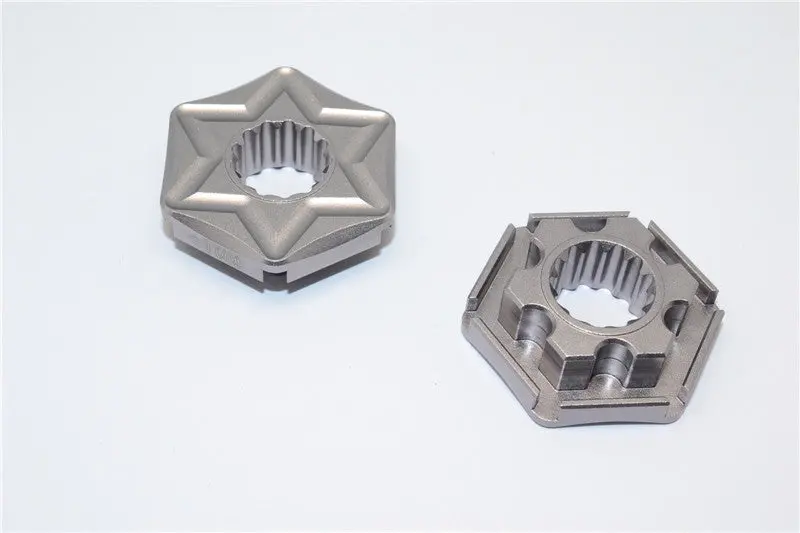 Traxxas X-Maxx 4X4 Aluminum Wheel Hex (+1Mm) - 2Pcs Gray Silver 1