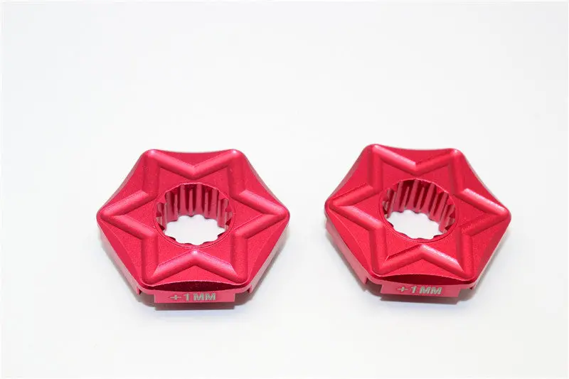 Traxxas X-Maxx 4X4 Aluminum Wheel Hex (+1Mm) - 2Pcs Red 1