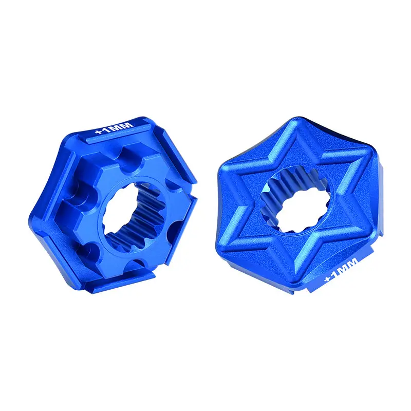 Traxxas X-Maxx 4X4 Aluminum Wheel Hex Claw (+1Mm) - 2Pcs Blue 1