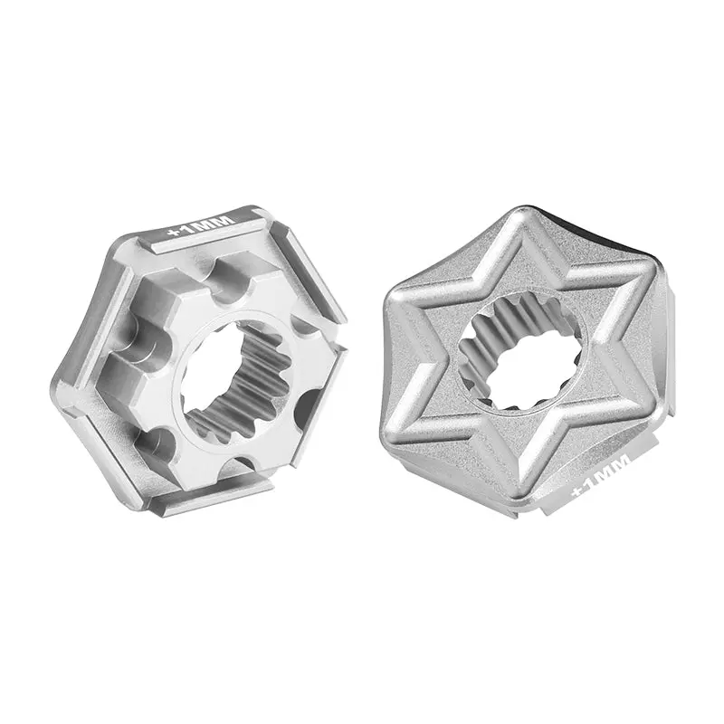 Traxxas X-Maxx 4X4 Aluminum Wheel Hex Claw (+1Mm) - 2Pcs Silver 1