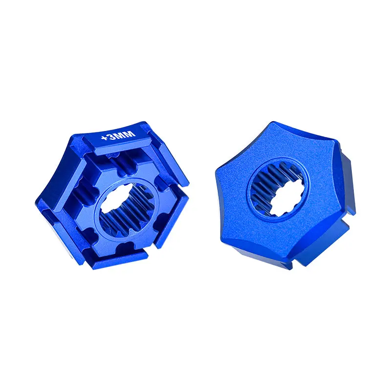 Traxxas X-Maxx 4X4 Aluminum Wheel Hex Claw (+3Mm) - 2Pcs Blue 1