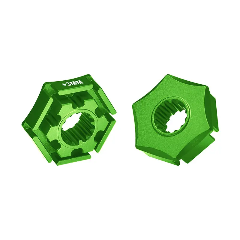 Traxxas X-Maxx 4X4 Aluminum Wheel Hex Claw (+3Mm) - 2Pcs Green 1
