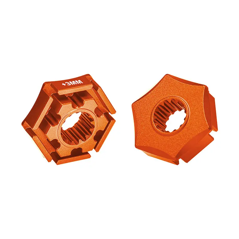 Traxxas X-Maxx 4X4 Aluminum Wheel Hex Claw (+3Mm) - 2Pcs Orange 1