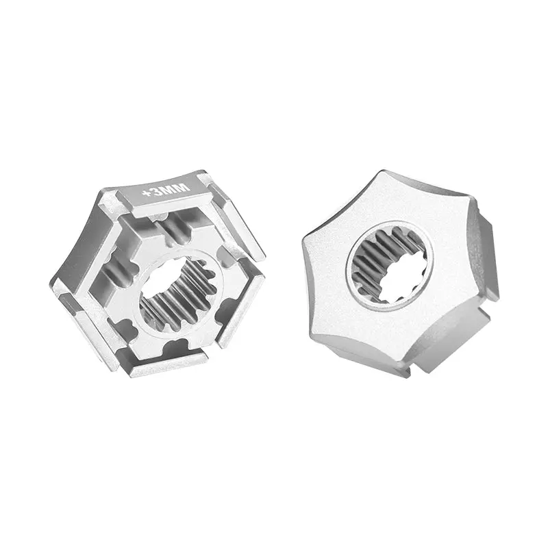 Traxxas X-Maxx 4X4 Aluminum Wheel Hex Claw (+3Mm) - 2Pcs Silver 1