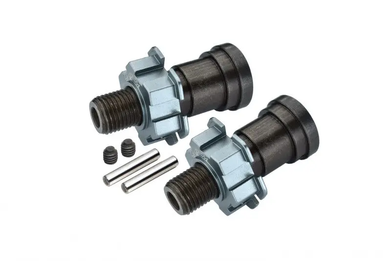 Traxxas X-Maxx 4X4 Harden Steel Cvd Joints And Aluminum Wheel Hex - 12Pcs Set Gray Silver 1