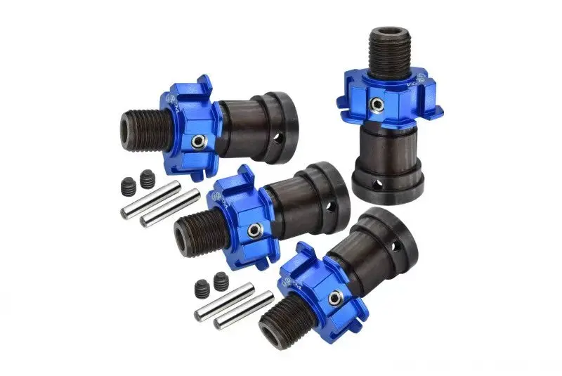 Traxxas X-Maxx 4X4 Harden Steel Cvd Joints And Aluminum Wheel Hex - 24Pcs Set Blue 1